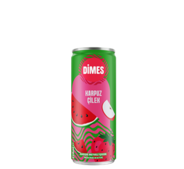 25 C Dimes Karpuz Çilek İçeceği (Kutu)