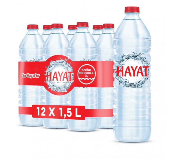 1,5 L Hayat Doğal Mineralli Su